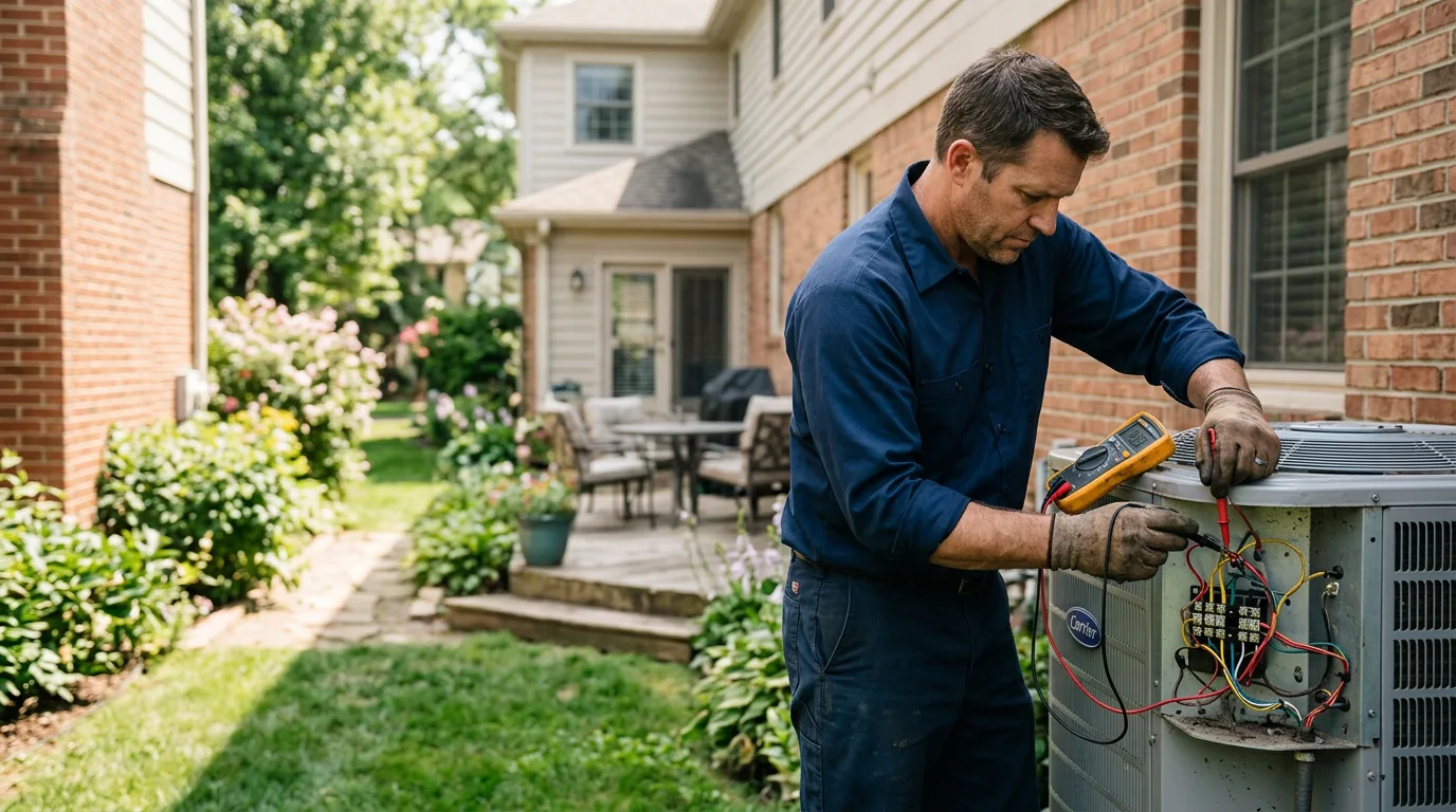 HVAC technician working near Archbald, PA